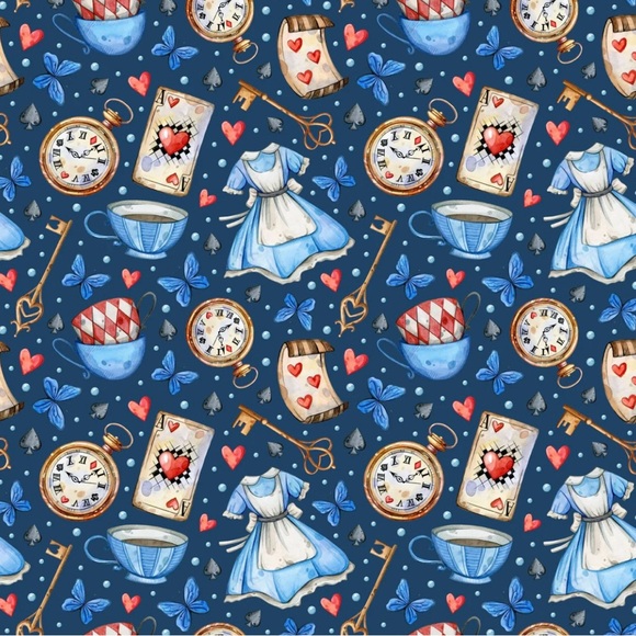 Pete + Lucy NWT Capri Set ALICE IN WONDERLAND - Picture 3 of 9